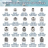 Kissitty 200Pcs 20 Style Tibetan Style European Bead MPDL-KS0001-02-4