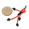 Halloween Theme Glass Seed & Natural Black Onyx & Synthetic Turquoise Beaded Pendants PALLOY-MZ00777-3