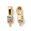 Brass Micro Pave Cubic Zirconia Peg Bails KK-S397-04A-1