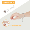 2Pcs 2 Styles 316 Surgical Stainless Steel Rhinestone Diffuser Locket Slider Bracelets BJEW-FI0001-84B-5