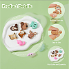 GOMAKERER 12Pcs 12 Style Animals Theme Food Grade Eco-Friendly Silicone Focal Beads SIL-GO0001-32-4