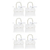 Trapezoid Paper Gift Box with Plastic Imitation Pearl Handles LS-CON-WH0092-65A-7