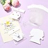 40Pcs Paper Jewelry Display Cards CDIS-FS0001-32B-6