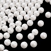 Frosted Plastic Imitation Pearl Beads KY-F022-8mm-01-2