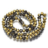 Electroplate Transparent Glass Beads Strands LS-EGLA-A034-T4mm-O22-2