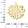 Brass Micro Pave Clear Cubic Zirconia & Resin/Natural White Shell/Synthetic Turquoise/Synthetic Malachite Pendants CU-CBA6938-08G-4