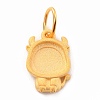 925 Sterling Silver Pendant Cabochon Settings STER-I020-01B-G-1