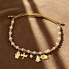 6Pcs 304 Stainless Steel Charm Bracelets BA2405-1-3