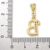 Brass Micro Pave Cubic Zirconia Pendants KK-M319-02G-B-3