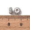 Brass Micro Pave Clear Cubic Zirconia Beads KK-C253-11P-3