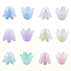 480Pcs 6 Colors Plastic Bead Caps FIND-SC0017-30-7
