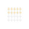 60Pcs 2 Colors Brass Connector Charms KK-BC0013-88-7