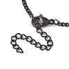 3Pcs 3 Colors Adjustable 304 Stainless Steel Curb Chains Necklaces Making AJEW-JB01214-4