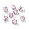 Rhodium Plated 925 Sterling Silver Peg Bails STER-D035-47P-06-1