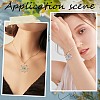 8Pcs 2 Colors Brass Micro Pave Cubic Zirconia Pendants KK-BBC0019-54-4