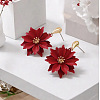 Flower Iron Dangle Stud Earrings FS-WGFE32A-02-1