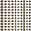 500Pcs 10 Styles Tibetan Style Spacer Beads FIND-BM0001-32-7