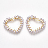 ABS Plastic Imitation Pearl Pendants KK-T038-441G-1