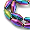 Electroplated Synthetic Magnetic Hematite Beads Strands G-Z032-B01-02B-3