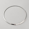 Zinc Alloy Choker Necklace Making NJEW-WH0002-250A-P-1