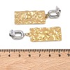 304 Stainless Steel Dangle Stud Earrings for Women EJEW-F412-01GP-02-5