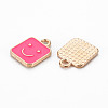 Alloy Enamel Charms ENAM-T016-13A-RS-3