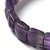 Natural Amethyst Stretch Bracelets BJEW-F406-B26-3