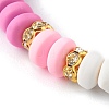 Handmade Polymer Clay Beads Stretch Bracelets Sets BJEW-JB06424-05-5