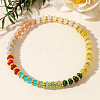 Bohemian Style Natural & Synthetic Gemstone Beads Stretch Bracelets for Women Men GW3673-2