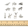 50Pcs Tibetan Style Alloy Animals Pendants FIND-FS0004-34-5