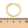 Brass Micro Pave Cubic Zirconia Finger Rings RJEW-D340-01G-06-3