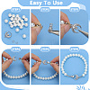 8Pcs 2 Colors Brass Micro Pave Clear Cubic Zirconia Fold Over Clasps KK-ME0003-49-3