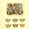 25Pcs 5 Colors Alloy Enamel Pendants ENAM-FS0003-30-6