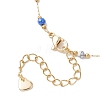 Handmade Mixed Stone Beads & 316 Stainless Steel Round Link Chains Bracelets BJEW-JB13340-5