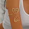 Iron Spiral Heart Upper Arm Cuff Bangles for Women WG31FC4-01-1
