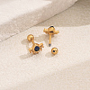 Stainless Steel Cubic Zirconia Sun Stud Earrings WX1945-5