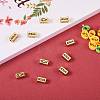 Brass Jesus Tube Beads for Easter KK-L006-041G-4