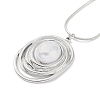 304 Stainless Steel Round Snake Chain Necklaces NJEW-C055-07P-1