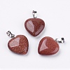 Synthetic Goldstone Pendants G-G956-B15-FF-1