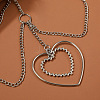 Alloy Sexy Hollow Elastic Multilayer Heart Chain FS-WGB5E69-01-4