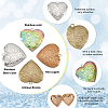 8Pcs 4 Style 304 Stainless Steel & 316 Stainless Steel Locket Pendants STAS-UN0027-58-4