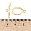 Brass Toggle Clasps KK-K391-09G-4