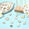 76Pcs 19 Styles Alloy Enamel Pendants ENAM-FS0004-23-6