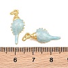 Brass Enamel Pendants KK-CBA3297-04B-G-4