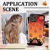50Pcs Pumpkin Opaque Resin Cabochons RESI-SC0003-34-5