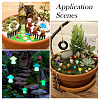 30Pcs 2 Styles Luminous Resin Mushroom Ornament RESI-TA0004-04B-9
