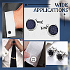 Unicraftale 10Pcs 304 Stainless Steel Cuff Button STAS-UN0046-17-5