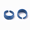 Spray Painted Alloy Cuff Rings RJEW-T011-30A-RS-2