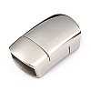 304 Stainless Steel Magnetic Clasps with Glue-in Ends STAS-P255-06P-1