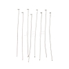 Tarnish Resistant Stainless Steel Flat Head Pin Jewelry Findings X-STAS-E023-0.6x35mm-1